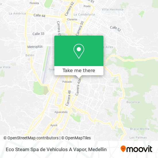 Eco Steam Spa de Vehículos A Vapor map