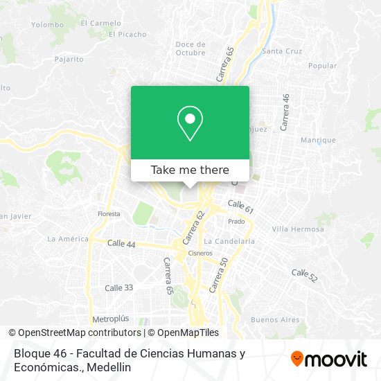 Mapa de Bloque 46 - Facultad de Ciencias Humanas y Económicas.