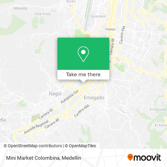 Mapa de Mini Market Colombina
