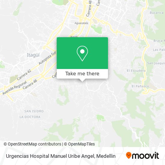 Urgencias Hospital Manuel Uribe Angel map