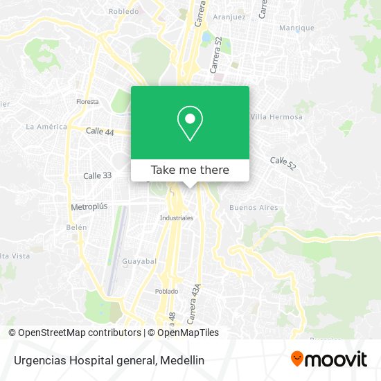 Mapa de Urgencias Hospital general