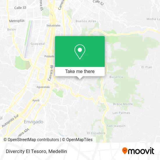Divercity El Tesoro map