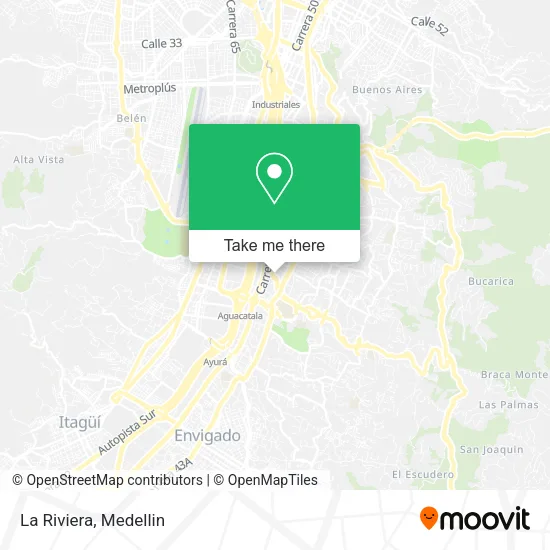 La Riviera map