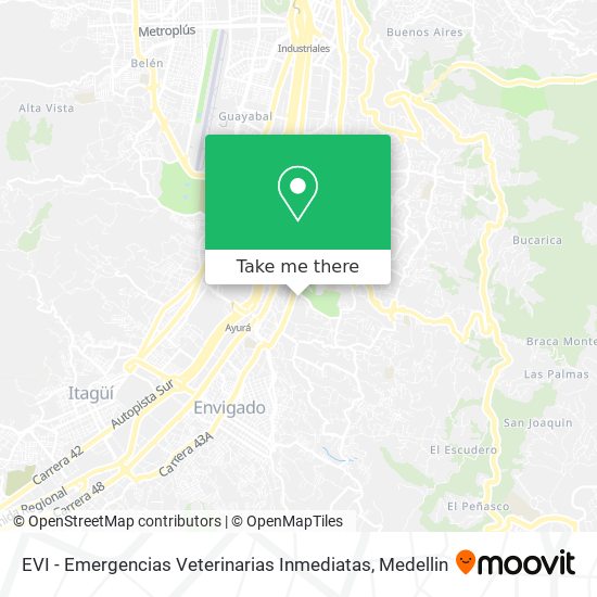 EVI - Emergencias Veterinarias Inmediatas map