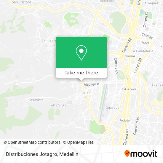 Distribuciones Jotagro map