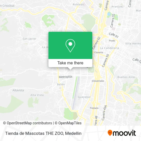 Tienda de Mascotas THE ZOO map