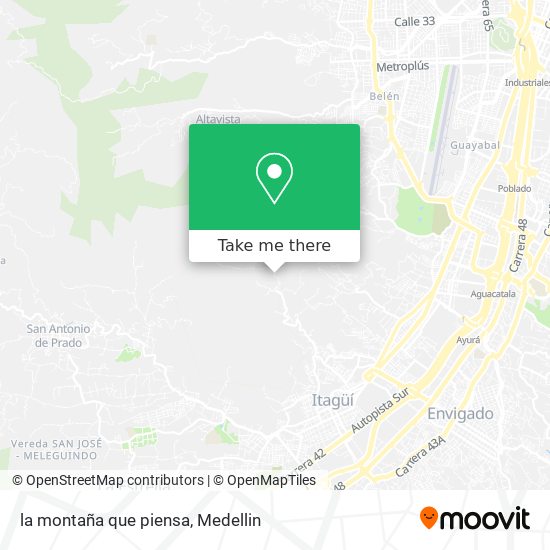 la montaña que piensa map