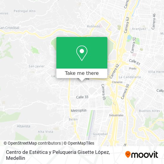 Centro de Estética y Peluqueria Gisette López map