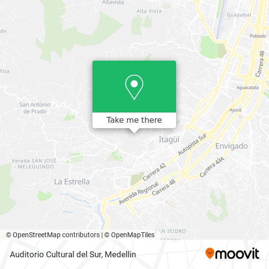 Mapa de Auditorio Cultural del Sur