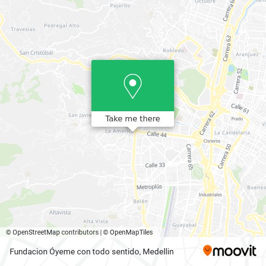 Fundacion Óyeme con todo sentido map