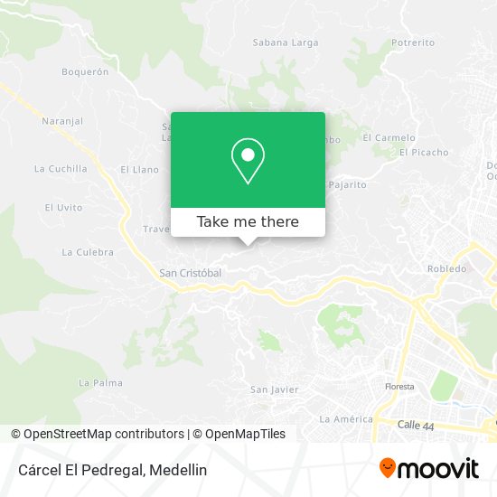 Mapa de Cárcel El Pedregal