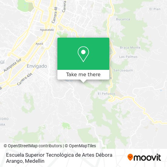 Escuela Superior Tecnológica de Artes Débora Arango map