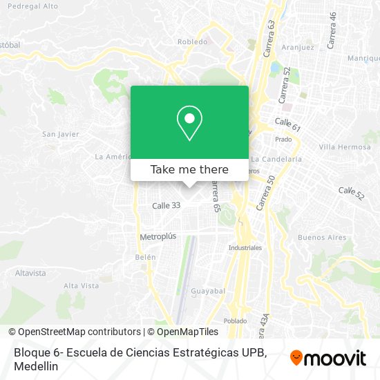 Bloque 6- Escuela de Ciencias Estratégicas UPB map