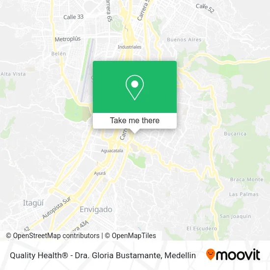 Quality Health® - Dra. Gloria Bustamante map