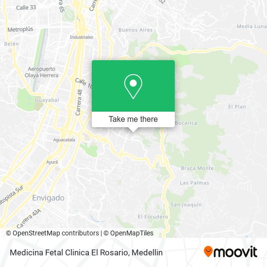 Mapa de Medicina Fetal Clinica El Rosario