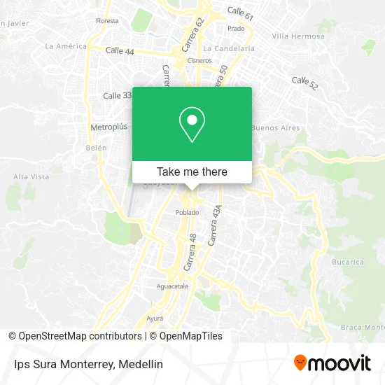Ips Sura Monterrey map