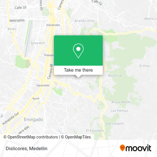 Dislicores map