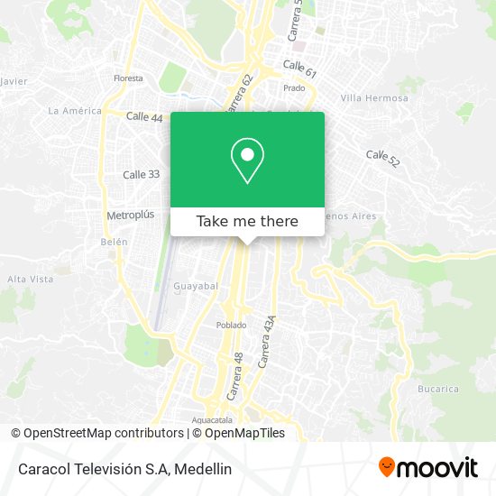 Caracol Televisión S.A map