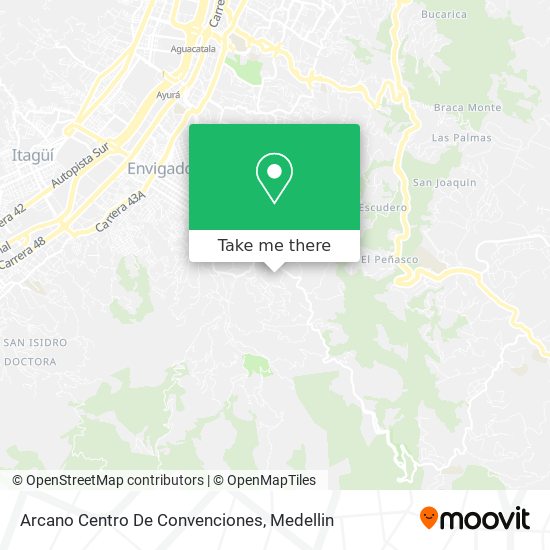 Mapa de Arcano Centro De Convenciones