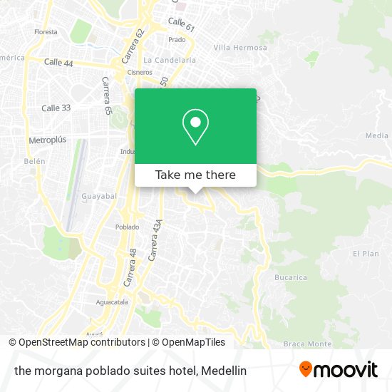 the morgana poblado suites hotel map