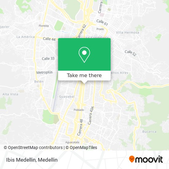 Mapa de Ibis Medellin