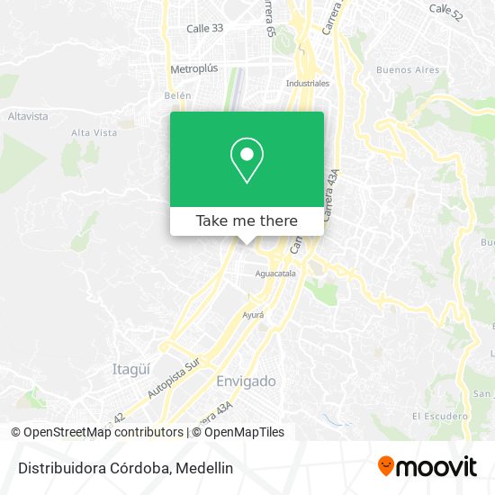 Distribuidora Córdoba map