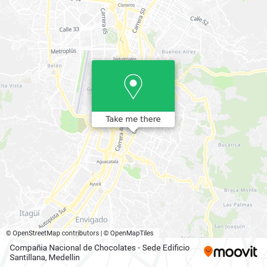 Compañia Nacional de Chocolates - Sede Edificio Santillana map