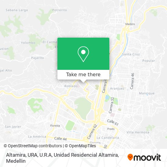Mapa de Altamira, URA, U.R.A, Unidad Residencial Altamira