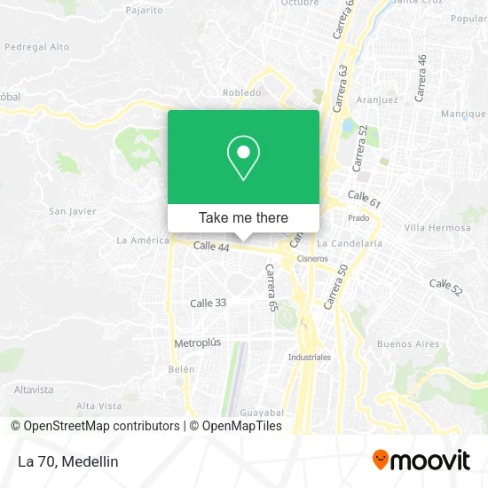 La 70 map