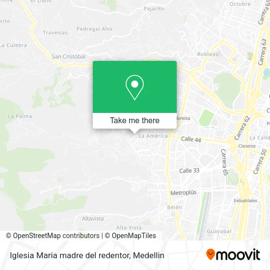 Iglesia Maria madre del redentor map