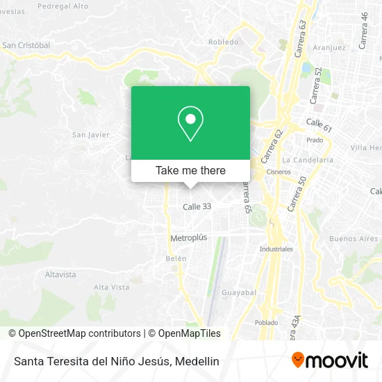 Santa Teresita del Niño Jesús map