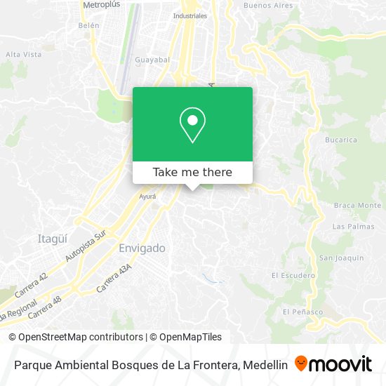 Parque Ambiental Bosques de La Frontera map