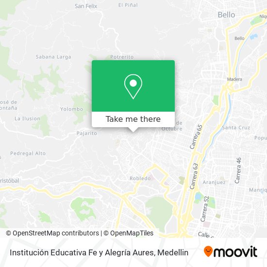 Institución Educativa Fe y Alegría Aures map