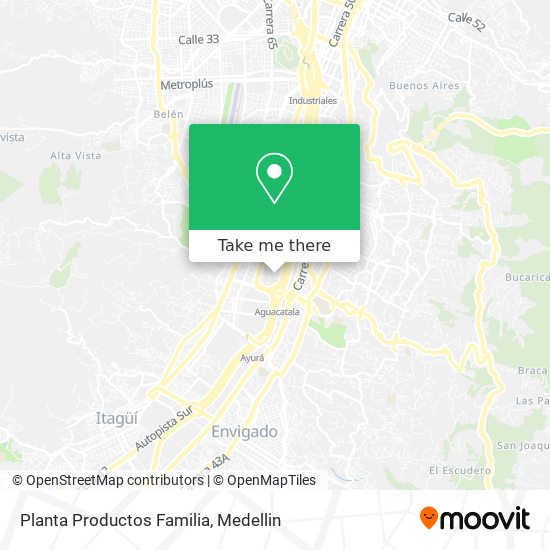 Mapa de Planta Productos Familia