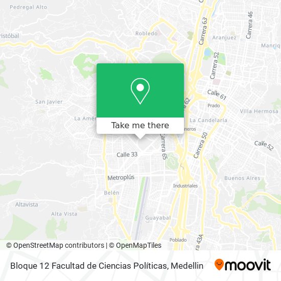 Mapa de Bloque 12 Facultad de Ciencias Políticas