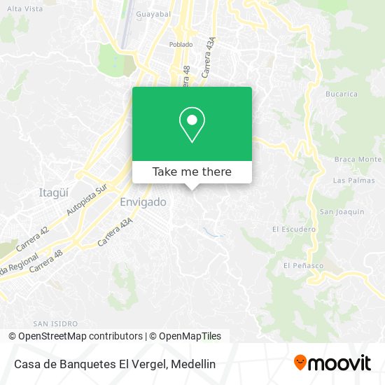 Casa de Banquetes El Vergel map