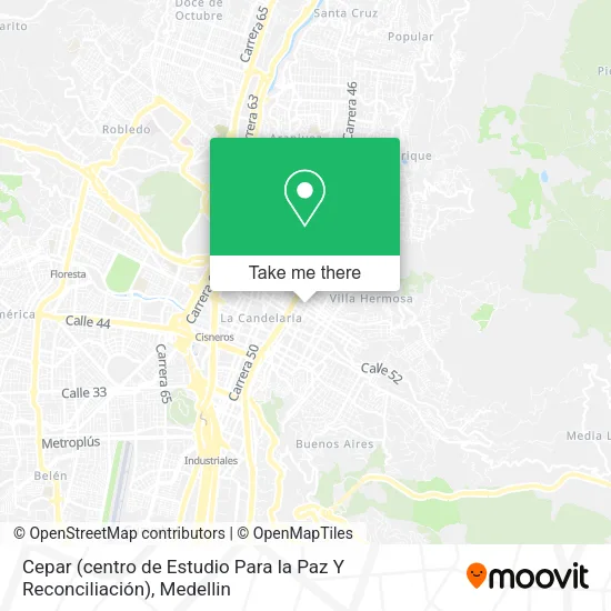 Cepar (centro de Estudio Para la Paz Y Reconciliación) map