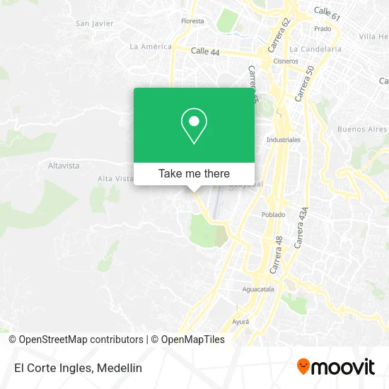 El Corte Ingles map