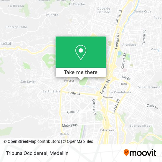 Tribuna Occidental map