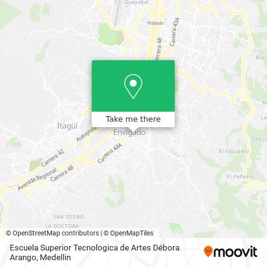 Escuela Superior Tecnologica de Artes Débora Arango map