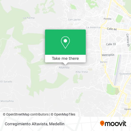 Corregimiento  Altavista map