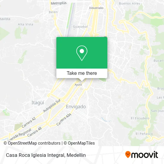 Mapa de Casa Roca Iglesia Integral