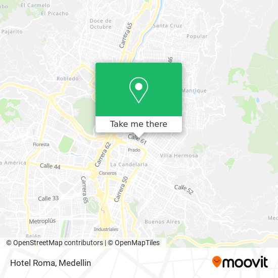 Hotel Roma map