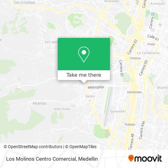 Los Molinos Centro Comercial map