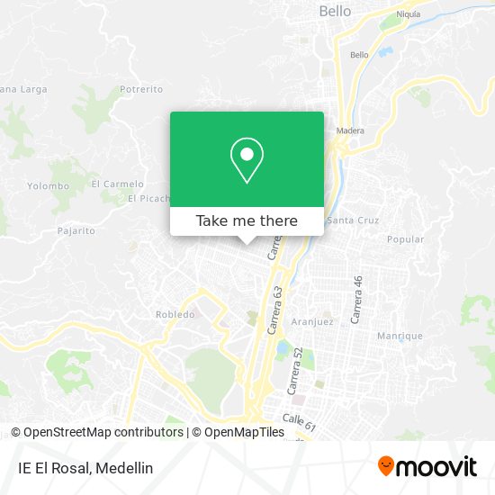 Mapa de IE El Rosal