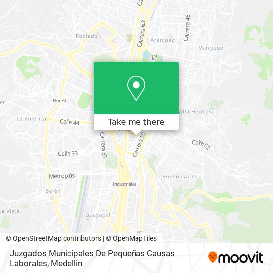 Juzgados Municipales De Pequeñas Causas Laborales map