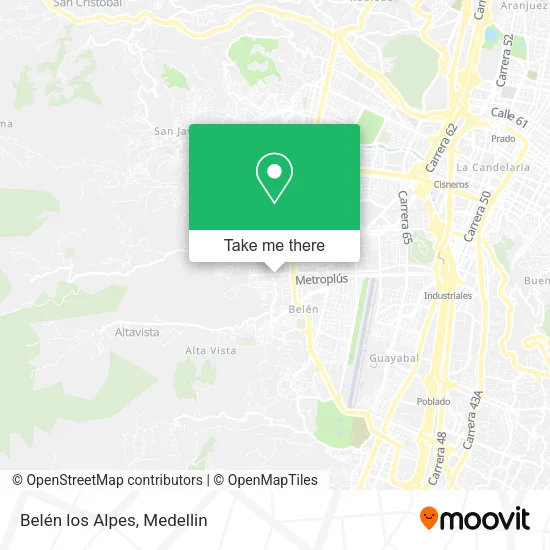 Belén los Alpes map