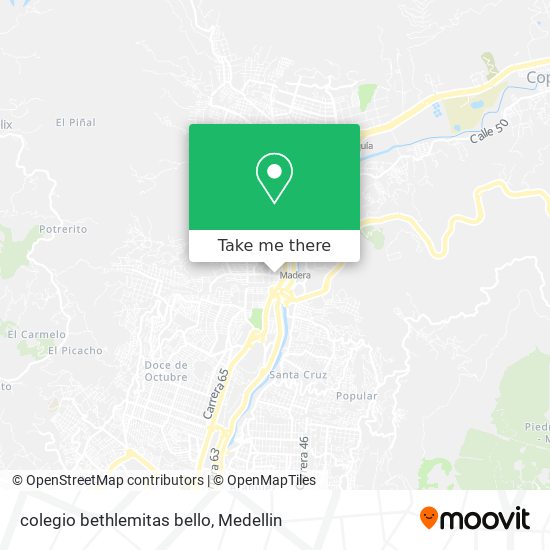 colegio bethlemitas bello map