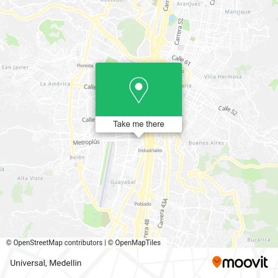 Mapa de Universal