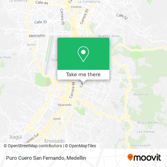 Mapa de Puro Cuero San Fernando